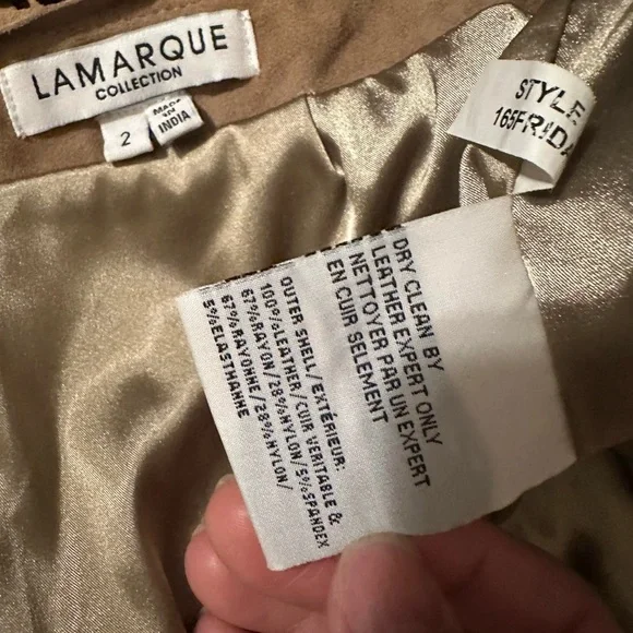 Genuine Leather Fringe Skirt - Picture 5 of 5